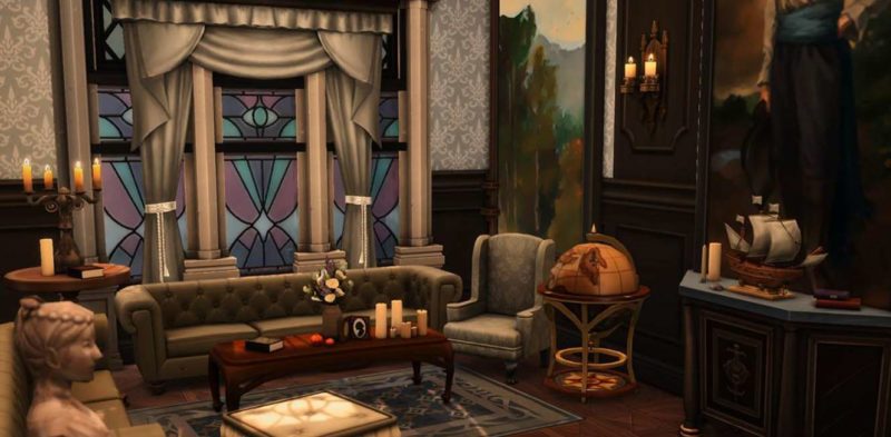 sims 4 замок