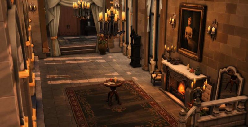 sims 4 замок скачать